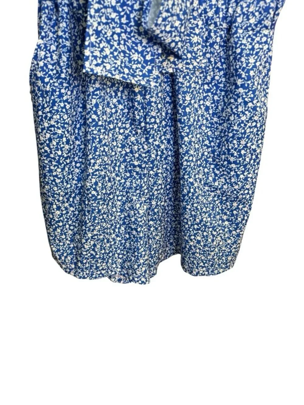 Daphne Lo Womens Romper Size missing Floral Tied Front Detail Summer EUC